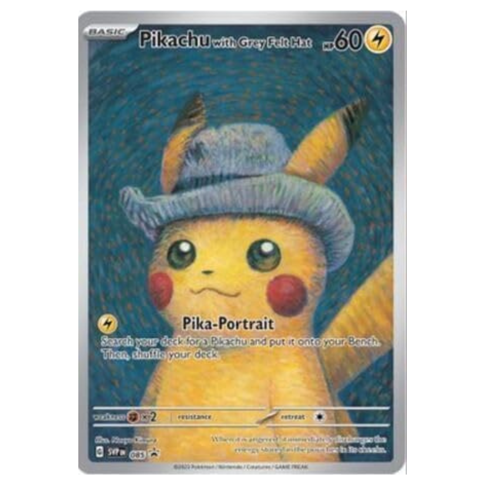 Pikachu with Grey Felt Hat ゴッホピカチュウ 未開封